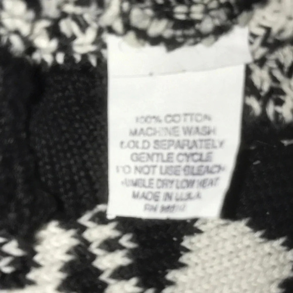 DELIA MCKAIN vintage harlequin pattern gold buttons cardigan petite size S - Picture 5 of 8